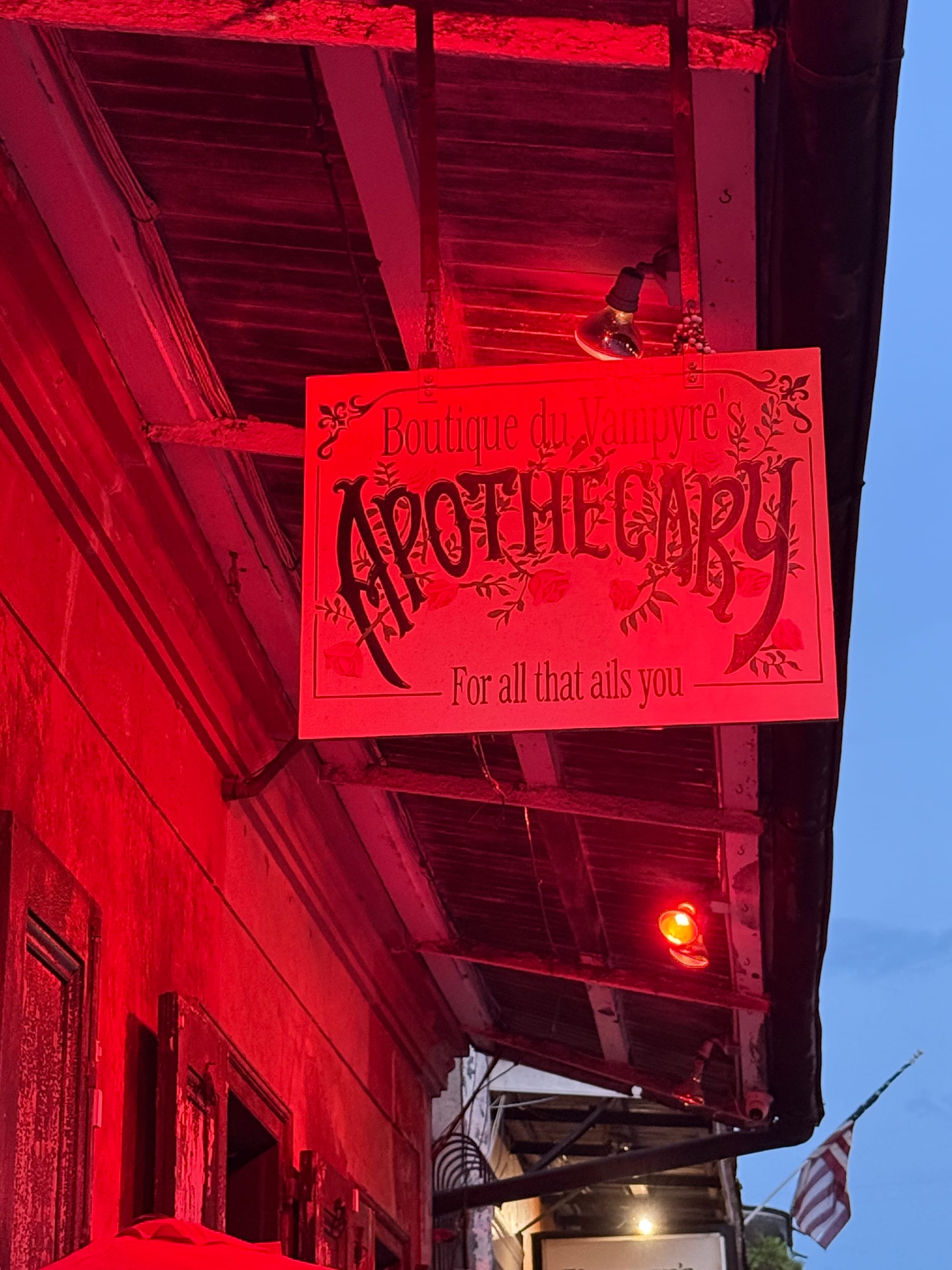 Outside Signage for Boutique du Vampyre's Apothecary. (2025).